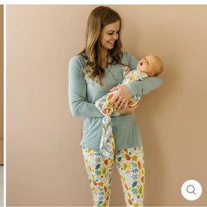 NWT Little Sleepies Women’s Fall Leaves Pants and Top, Size Large